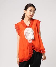 TSUMORI CHISATOレディース半袖ブラウス TSUMORI CHISATO 「TSUMORI CHISATO」 半袖ブラウス 02 グリーン