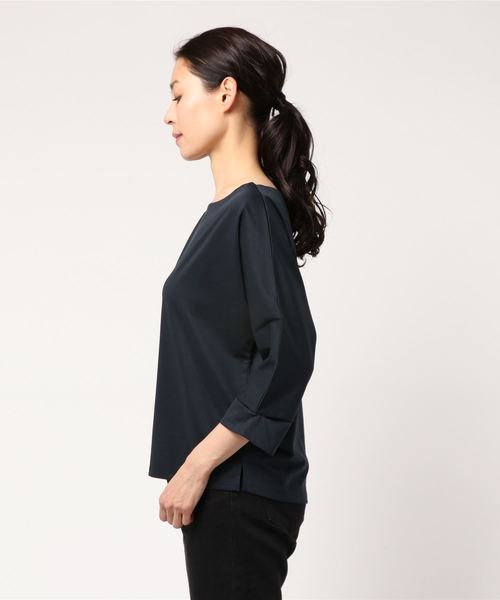 RIVE DROITE(リヴドロワ)の「モクロディドルマンCS(Tシャツ/カットソー・レディース・ホワイト/ネイビー・FREE)」の3枚目の写真