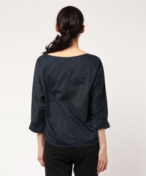 RIVE DROITE(リヴドロワ)の「モクロディドルマンCS(Tシャツ/カットソー・レディース・ホワイト/ネイビー・FREE)」の4枚目の写真