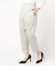 サマーツイードハイウエストテーパードワイドパンツ