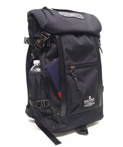 希少ダークネイビー　MAKAVELIC バックパック MAKAVELIC マキャベリック リュック 背面メッシュ サイド