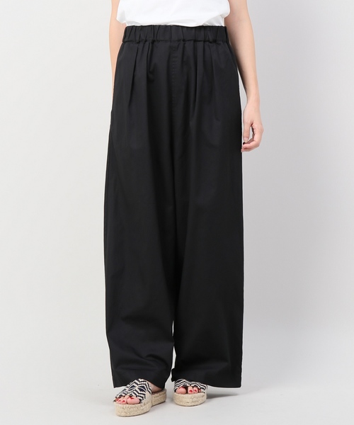 JOURNAL STANDARD LUXE（ジャーナルスタンダード　ラックス）の「30Sコーマツイル ループサックパンツ（その他パンツ・レディース・ブラック/タン・SMALL/MEDIUM/LARGE）」の2枚目の写真