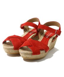 ROSE BUD | (TRADITIONAL) S1085 AFELPADO SUEDE/JUTE STRAP SNDL(サンダル)