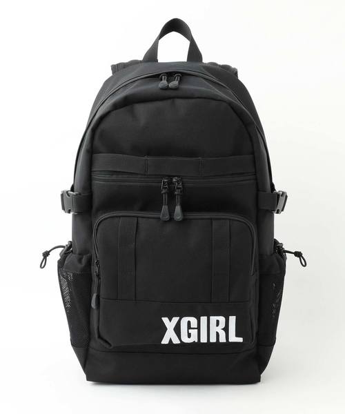 値下しました X-girl CHEERFUL BACKPACK ブラック X-girl（エックスガール）の「CHEERFUL BACKPACK（バックパック