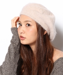 Ray BEAMS | □Ray BEAMS / アンゴラファー ベレー(ハンチング/ベレー帽)