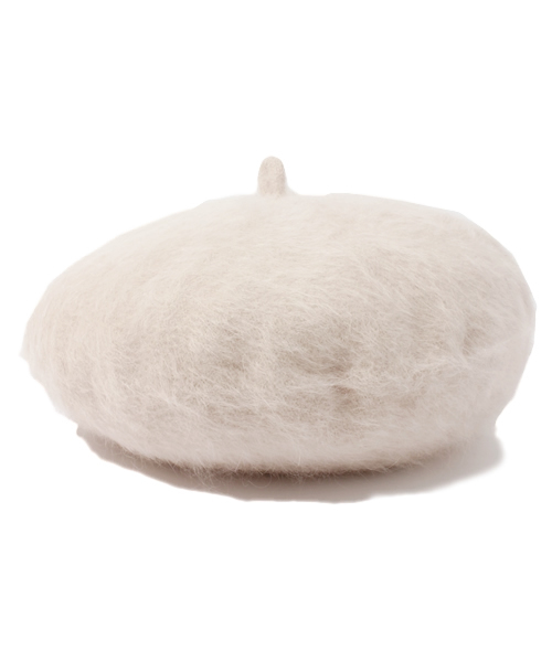 Ray BEAMS（レイビームス）の「□Ray BEAMS / アンゴラファー ベレー（ハンチング/ベレー帽・レディース・ライトグレー/ベージュ/ピンク/ネイビー・ONE SIZE）」の5枚目の写真