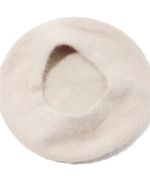 Ray BEAMS（レイビームス）の「□Ray BEAMS / アンゴラファー ベレー（ハンチング/ベレー帽・レディース・ライトグレー/ベージュ/ピンク/ネイビー・ONE SIZE）」の8枚目の写真