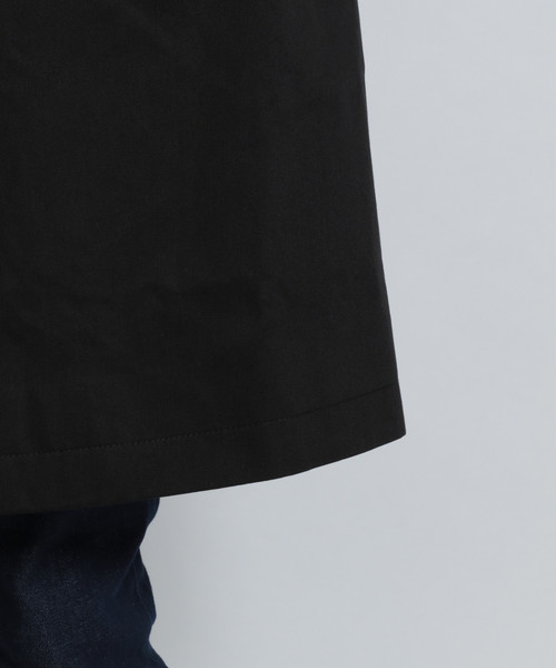 niko and...（ニコアンド）の「ツイルステンカラーコート（ステンカラーコート・メンズ・ブラック/ベージュ・MEDIUM/LARGE）」の4枚目の写真