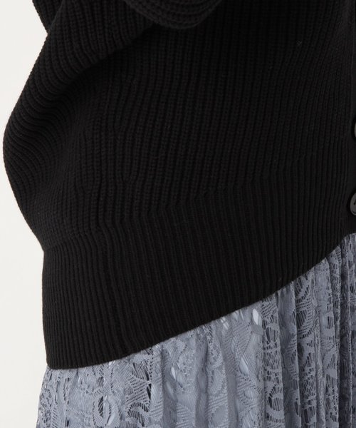 A part by（アパートバイ）の「5GCエアリーアゼVロングカーディガン  822727（カーディガン/ボレロ・レディース・ライトブルー/ブラック/ベージュ/オフホワイト/カーキ・FREE）」の17枚目の写真