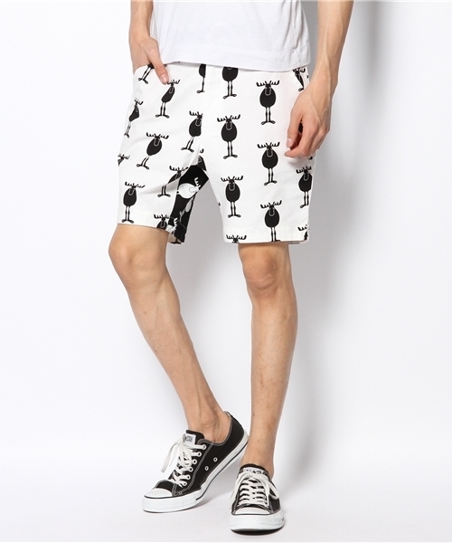 BOOFOOWOO(ブーフーウー)の「ハーフパンツ(MEN'S)(カーゴパンツ・メンズ・ブラック/レッド・SMALL/MEDIUM)」の1枚目の写真