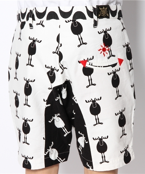 BOOFOOWOO(ブーフーウー)の「ハーフパンツ(MEN'S)(カーゴパンツ・メンズ・ブラック/レッド・SMALL/MEDIUM)」の6枚目の写真