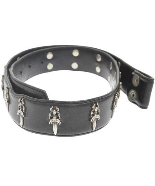 ブランド古着】シルバーダガー レザーベルト（ベルト）｜CHROME HEARTS