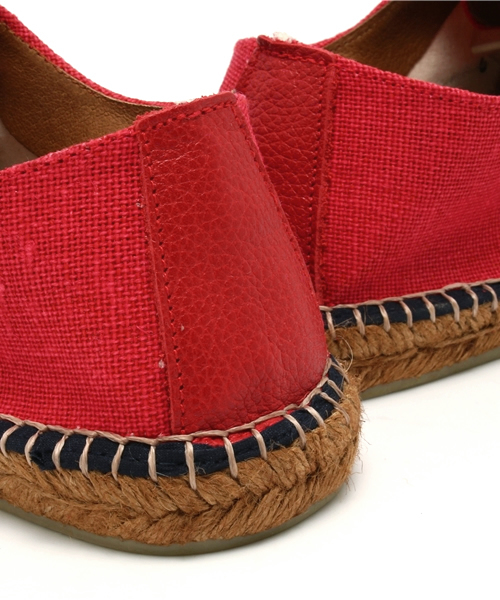MEN'S BIGI（メンズビギ）の「【SALVI(サルヴィ)】別注/キャンバスリネンエスパドリーユ（モカシン/デッキシューズ・メンズ・キナリ/ブルー/ネイビー/レッド・MEDIUM/LARGE）」の11枚目の写真