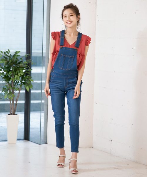 KOBE LETTUCE(コウベレタス)の「バックシャンダブルリボンノースリーブフリルブラウストップス(シャツ/ブラウス・レディース・オフホワイト/イエロー/ブルー/ブラック/オレンジ・FREE)」の17枚目の写真