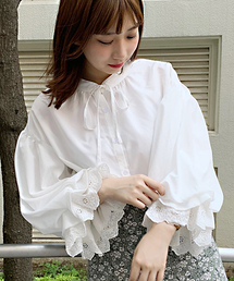 apres jour | 袖レースボリュームブラウス【ZOZOTOWN限定アイテム】19AW★(シャツ/ブラウス)