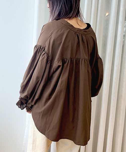 apres jour（アプレジュール）の「袖レースボリュームブラウス【ZOZOTOWN限定アイテム】19AW★（シャツ/ブラウス・レディース・ダークブラウン/オフホワイト/ボルドー/モカ/ライトベージュ・フリー）」の17枚目の写真