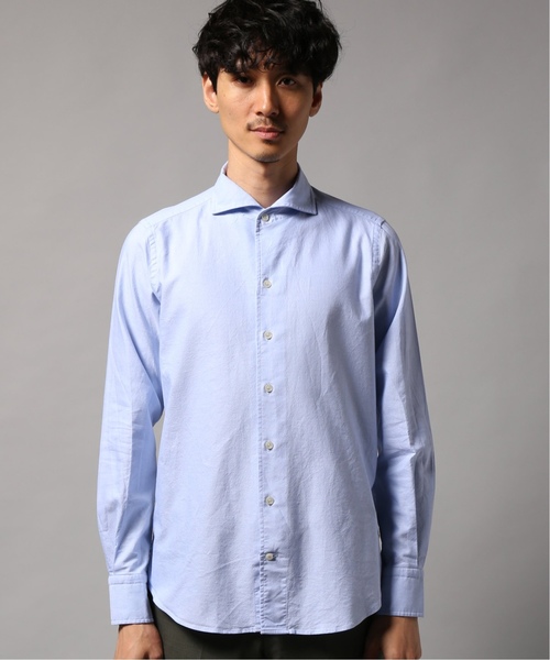 EDIFICE(エディフィス)の「Matteucci / Belesto オックスフォード シャツ(シャツ/ブラウス・メンズ・ホワイト/サックスブルー・SMALL/LARGE/MEDIUM/X-SMALL)」の13枚目の写真