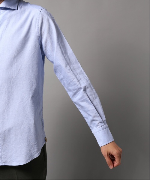 EDIFICE(エディフィス)の「Matteucci / Belesto オックスフォード シャツ(シャツ/ブラウス・メンズ・ホワイト/サックスブルー・SMALL/LARGE/MEDIUM/X-SMALL)」の17枚目の写真