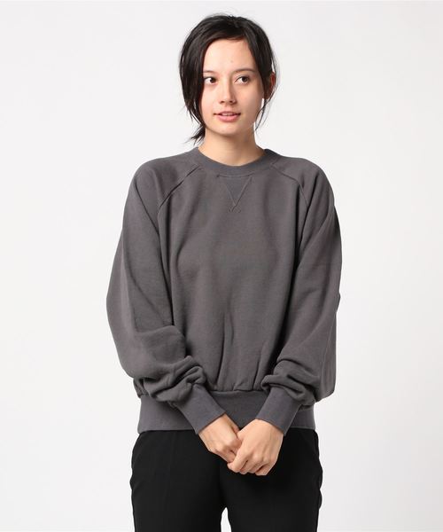 D.M.G.（ドミンゴ）の「D.M.G. / ディーエムジー　スウェットトレーナー　19-098N（スウェット・レディース・ブラック/ナチュラル/ブラウン/オリーブ・2）」の19枚目の写真