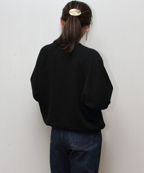 D.M.G.（ドミンゴ）の「D.M.G. / ディーエムジー　スウェットトレーナー　19-098N（スウェット・レディース・ブラック/ナチュラル/ブラウン/オリーブ・2）」の21枚目の写真