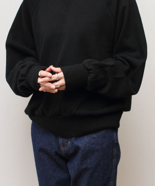 D.M.G.（ドミンゴ）の「D.M.G. / ディーエムジー　スウェットトレーナー　19-098N（スウェット・レディース・ブラック/ナチュラル/ブラウン/オリーブ・2）」の22枚目の写真