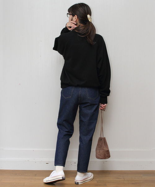 D.M.G.（ドミンゴ）の「D.M.G. / ディーエムジー　スウェットトレーナー　19-098N（スウェット・レディース・ブラック/ナチュラル/ブラウン/オリーブ・2）」の13枚目の写真