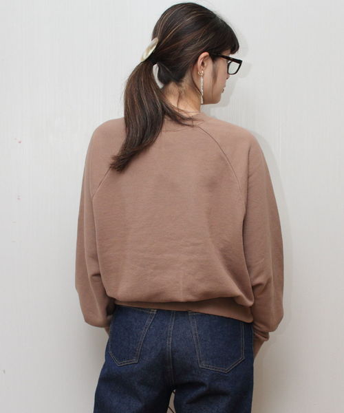 D.M.G.（ドミンゴ）の「D.M.G. / ディーエムジー　スウェットトレーナー　19-098N（スウェット・レディース・ブラック/ナチュラル/ブラウン/オリーブ・2）」の16枚目の写真