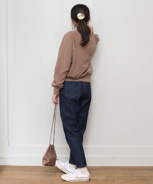 D.M.G.（ドミンゴ）の「D.M.G. / ディーエムジー　スウェットトレーナー　19-098N（スウェット・レディース・ブラック/ナチュラル/ブラウン/オリーブ・2）」の18枚目の写真