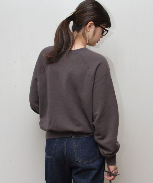 D.M.G.（ドミンゴ）の「D.M.G. / ディーエムジー　スウェットトレーナー　19-098N（スウェット・レディース・ブラック/ナチュラル/ブラウン/オリーブ・2）」の10枚目の写真