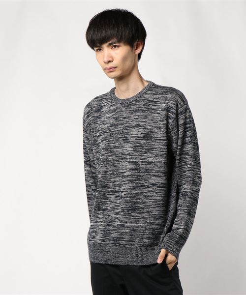 CRAFT STANDARD BOUTIQUE(クラフトスタンダードブティック)の「ハイツイストサイドリブニットプルオーバー*(ニット/セーター・メンズ・ネイビー/ライトグレー/ブラック・LL/M/L)」の1枚目の写真