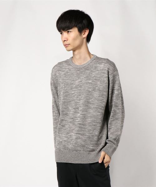 CRAFT STANDARD BOUTIQUE(クラフトスタンダードブティック)の「ハイツイストサイドリブニットプルオーバー*(ニット/セーター・メンズ・ネイビー/ライトグレー/ブラック・LL/M/L)」の3枚目の写真