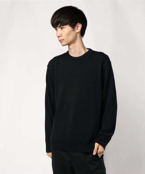 CRAFT STANDARD BOUTIQUE(クラフトスタンダードブティック)の「ハイツイストサイドリブニットプルオーバー*(ニット/セーター・メンズ・ネイビー/ライトグレー/ブラック・LL/M/L)」の2枚目の写真