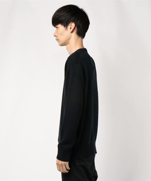 CRAFT STANDARD BOUTIQUE(クラフトスタンダードブティック)の「ハイツイストサイドリブニットプルオーバー*(ニット/セーター・メンズ・ネイビー/ライトグレー/ブラック・LL/M/L)」の4枚目の写真