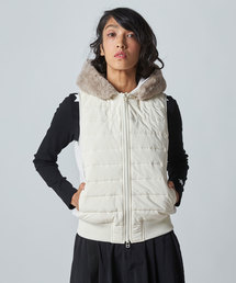 美品✨ ダブルスタンダードクロージング レイヤード風ダウンベスト　オーバーサイズ DOUBLE STANDARD CLOTHING｜ダブル スタンダード クロージングの