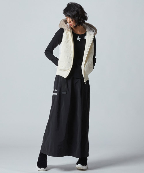 美品✨ ダブルスタンダードクロージング レイヤード風ダウンベスト　オーバーサイズ 美品✨ ダブルスタンダードクロージング レイヤード風ダウン