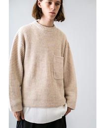 MONKEY TIME | ＜monkey time＞ AZE CLR/MLG CROPPED CREW NECK/ニット(ニット/セーター)