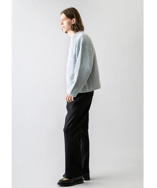 MONKEY TIME（モンキータイム）の「＜monkey time＞ AZE CLR/MLG CROPPED CREW NECK/ニット（ニット/セーター・メンズ・ライトブルー/ライトピンク・M/S/L）」の9枚目の写真