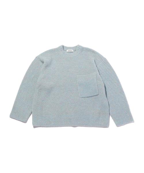 MONKEY TIME（モンキータイム）の「＜monkey time＞ AZE CLR/MLG CROPPED CREW NECK/ニット（ニット/セーター・メンズ・ライトブルー/ライトピンク・M/S/L）」の14枚目の写真