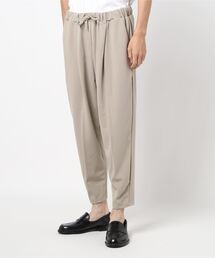 /梨地 アンクルワイドテーパードパンツ/