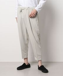 /梨地 アンクルワイドテーパードパンツ/
