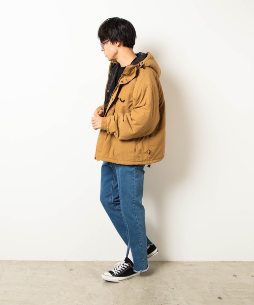 WEGO（ウィゴー）の「WEGO/パデッドマウンテンブルゾン（ブルゾン・メンズ・ブラック/ベージュ・MEDIUM/LARGE）」の5枚目の写真