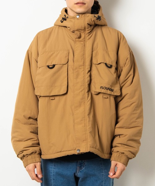 WEGO（ウィゴー）の「WEGO/パデッドマウンテンブルゾン（ブルゾン・メンズ・ブラック/ベージュ・MEDIUM/LARGE）」の12枚目の写真