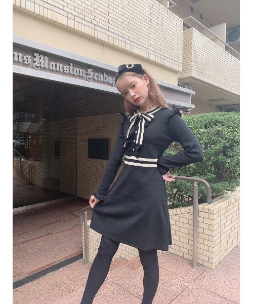 Swankiss（スワンキス）の「HS line knit O/P（ワンピース）」 - WEAR