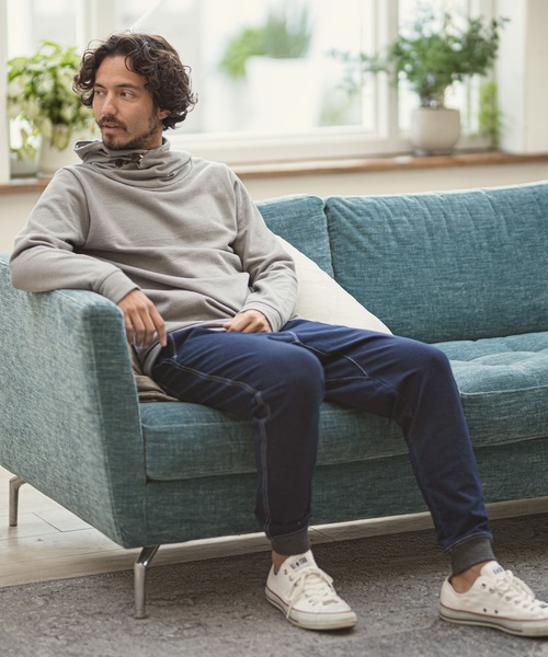 CAMBIO（カンビオ）の「mpa2240-URAKE Volume Neck Knit Pullover Parka プルオーバーパーカー（パーカー・メンズ・ブラック/グレー/ナチュラル・M/L）」の12枚目の写真