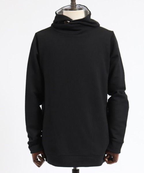 CAMBIO（カンビオ）の「mpa2240-URAKE Volume Neck Knit Pullover Parka プルオーバーパーカー（パーカー・メンズ・ブラック/グレー/ナチュラル・M/L）」の15枚目の写真
