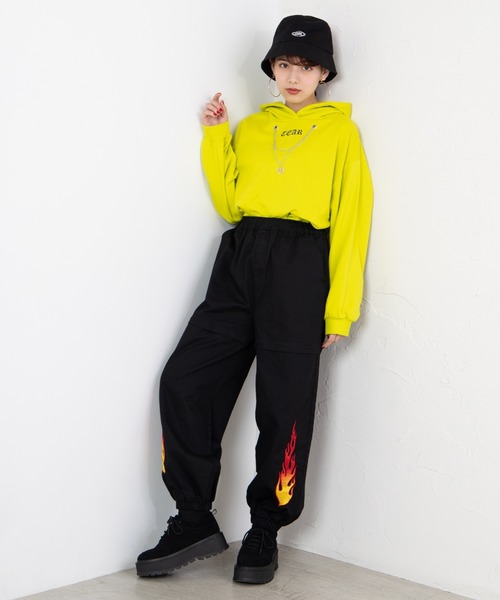 WEGO（ウィゴー）の「WEGO/刺繍ジップパンツ（スラックス・レディース・ブラック/ブラック系その他・FREE）」の13枚目の写真