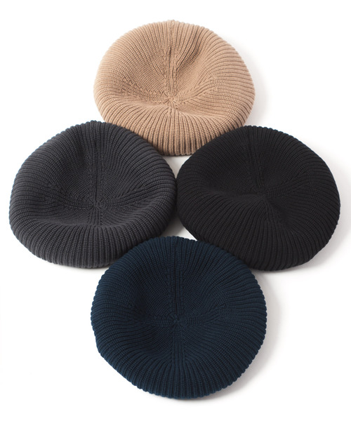 RACAL（ラカル）の「Rasta Knit Beret Tam / ラスタニットベレー　タム（ニットキャップ/ビーニー・メンズ・チャコールグレー/ブラック/ベージュ/ネイビー・FREE）」の8枚目の写真