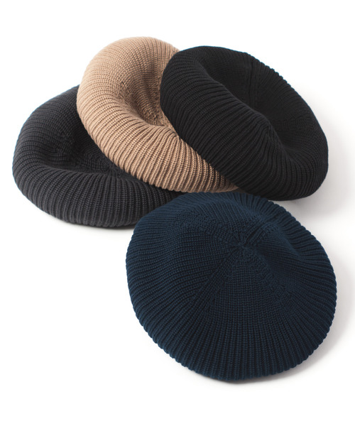 RACAL（ラカル）の「Rasta Knit Beret Tam / ラスタニットベレー　タム（ニットキャップ/ビーニー・メンズ・チャコールグレー/ブラック/ベージュ/ネイビー・FREE）」の5枚目の写真
