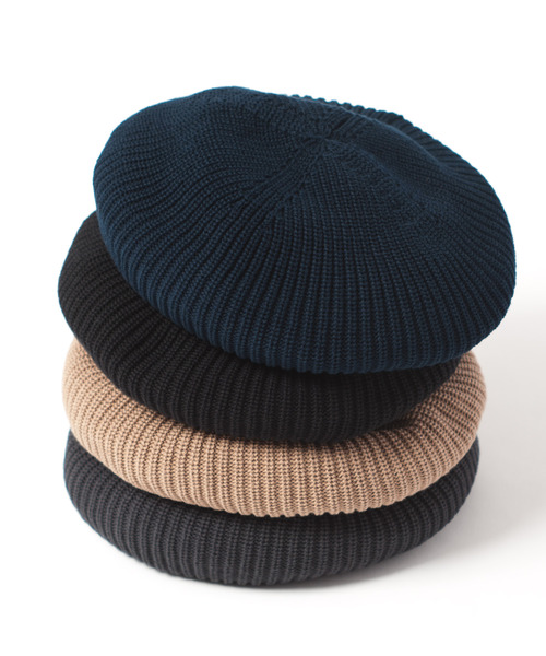 RACAL（ラカル）の「Rasta Knit Beret Tam / ラスタニットベレー　タム（ニットキャップ/ビーニー・メンズ・チャコールグレー/ブラック/ベージュ/ネイビー・FREE）」の6枚目の写真