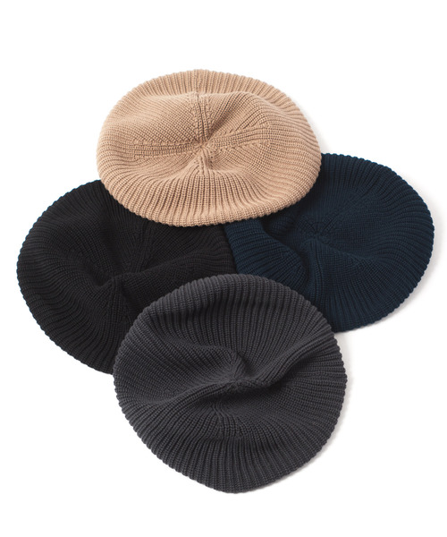 RACAL（ラカル）の「Rasta Knit Beret Tam / ラスタニットベレー　タム（ニットキャップ/ビーニー・メンズ・チャコールグレー/ブラック/ベージュ/ネイビー・FREE）」の7枚目の写真